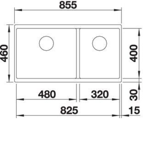 Кухонная мойка Blanco SUBLINE 480/320-U серый беж c отв.арм. InFino (арт.523591)
