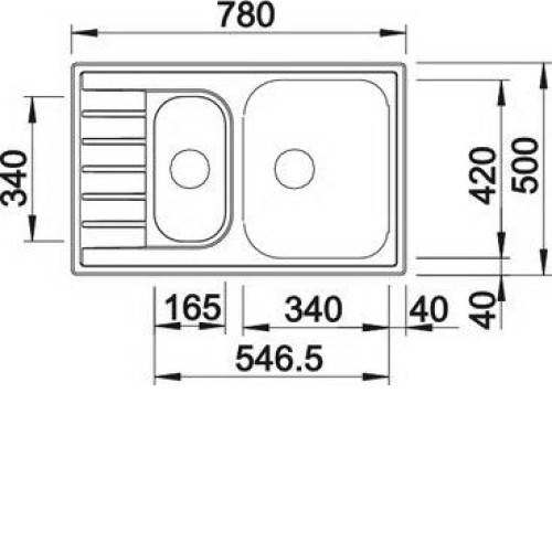 Кухонная мойка BLANCO livit 6 s compact (515794)