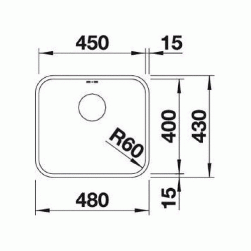 Кухонная мойка BLANCO supra 450-u (518203)