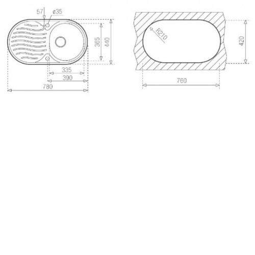Мойка TEKA BASICO DR-78 1B 1D MCTEX (10130003)