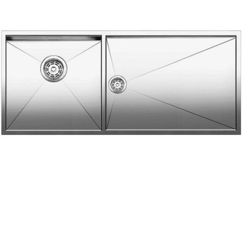 Кухонная мойка BLANCO zerox 400/550-t-u чаша слева (517262)