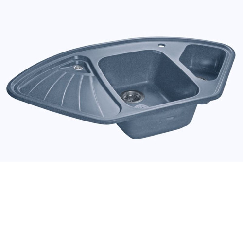 Кухонная мойка GRANFEST Corner GF-C1040E графит