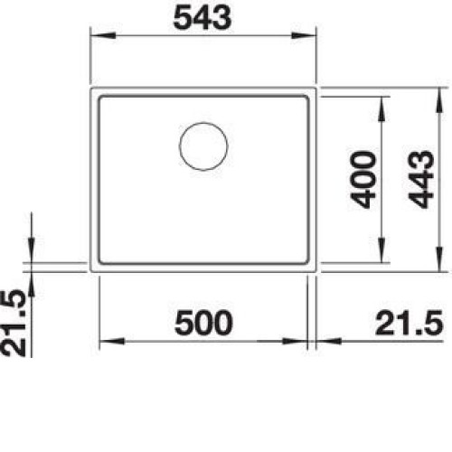 Кухонная мойка Blanco SUBLINE 500-IF отводная арматура InFino® белый гранит 524110