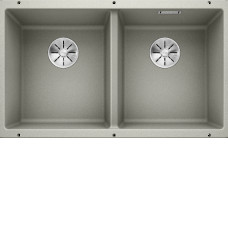 Кухонная мойка Blanco SUBLINE 350/350-U SILGRANIT жемчужный с отв.арм. InFino (арт.523577)