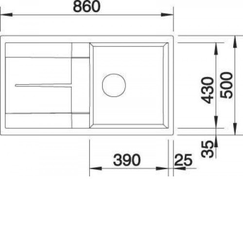 Кухонная мойка BLANCO metra 5s (513044)