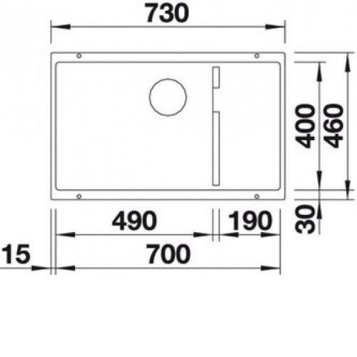 Кухонная мойка BLANCO subline 700-u level (518393)