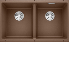 Кухонная мойка Blanco SUBLINE 350/350-U SILGRANIT мускат с отв.арм. InFino (арт.523582) Кухонная мойка Blanco SUBLINE 350/350-U SILGRANIT мускат с отв.арм. InFino (арт.523582)