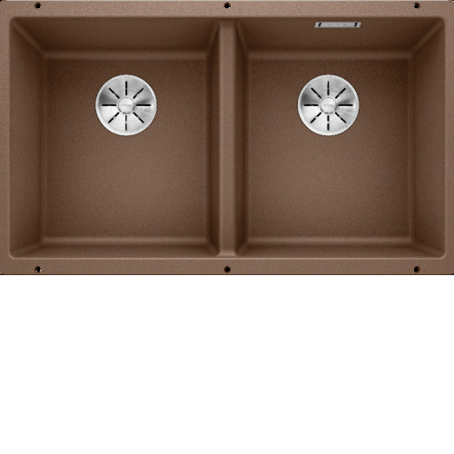 Кухонная мойка Blanco SUBLINE 350/350-U SILGRANIT мускат с отв.арм. InFino (арт.523582)