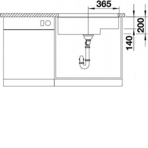 Кухонная мойка Blanco SUBLINE 700-U Level SILGRANIT жемчужный с отв.арм. InFino (арт.523541)