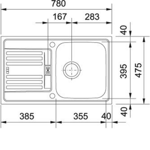 Кухонная мойка FRANKE efn 614-78 (029.088.100) (101.0017.705)