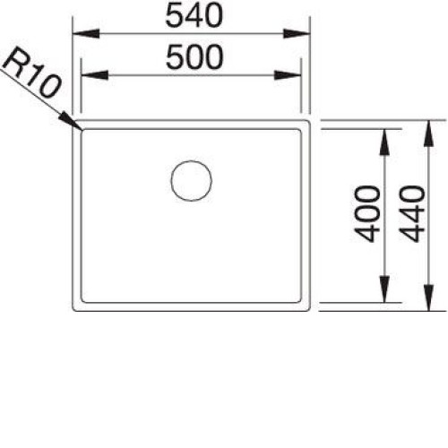 Кухонная мойка BLANCO CLARON 500-U 521577 нерж. сталь