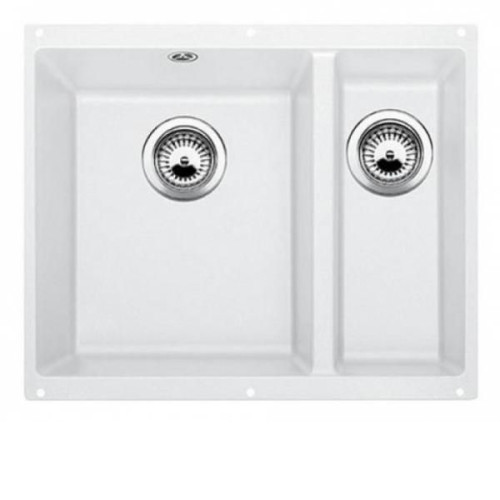 Кухонная мойка BLANCO subline 350/150-u ceramic puraplus глянцевый белый