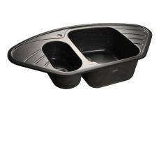 Кухонная мойка GRANFEST Corner GF-C960E черный