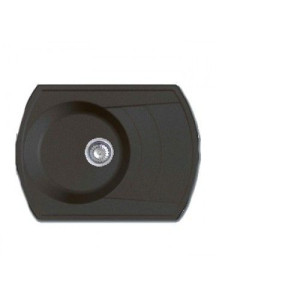 Мойка GRANFEST Rondo GF-R650L (650х500) Черный 308 с крылом 427554