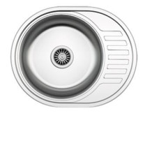 Кухонная мойка Zigmund & Shtain Kreis OV 600.8 polished с сифоном