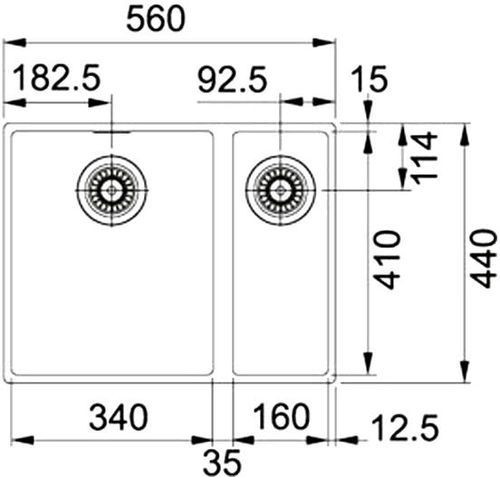 Кухонная мойка FRANKE SID 160 кофе (125.0443.363)