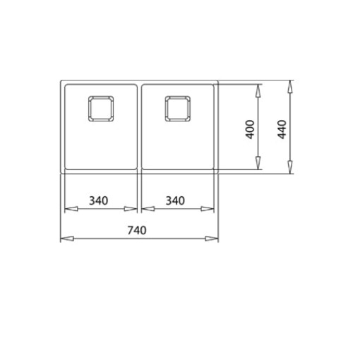 Мойка кухонная Teka FLEXLINEA RS15 2B 740 (art.115030009)