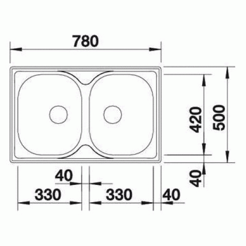 Мойка BLANCO tipo 8 compact cталь матовая 513459