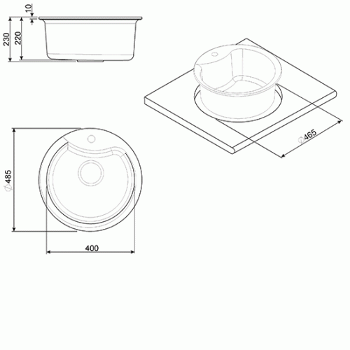 Кухонная мойка SMEG lse48ra