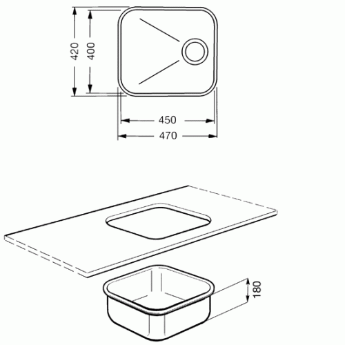 Кухонная мойка SMEG um45