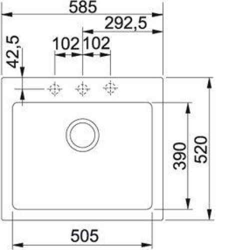 Кухонная мойка FRANKE mrg 610-58 (114.0060.679) сахара