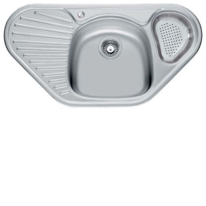Кухонная мойка FRANKE mol 651 e (059.101.010) (101.0010.164) угловая мойка с эксц. вент (902.485.007) (112.0013.866)
