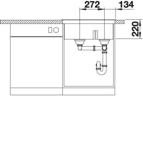 Кухонная мойка BLANCO PLEON 6 Split 521691 алюметаллик