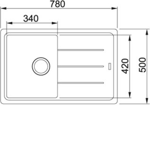 Кухонная мойка FRANKE bfg 611 basis (114.0259.920) графит фрагранит