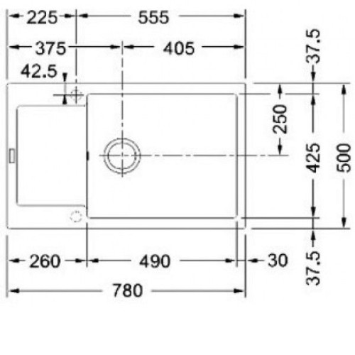 Мойка FRANKE 114.0369.151 FRANKE MRG 611D 3,5 серый, обрачив., вентиль-а