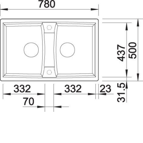 Кухонная мойка Blanco LEXA 8 SILGRANIT PuraDur антрацит гранит 524960