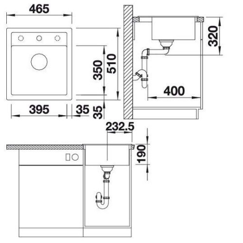 Мойка BLANCO dalago 45 puradur ii кофе 517165