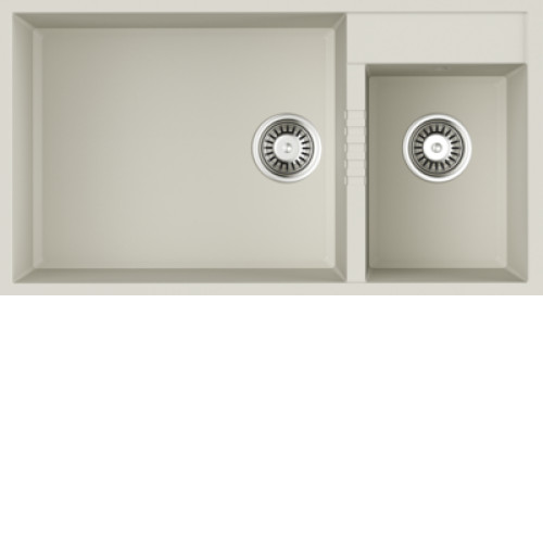 Кухонная мойка OMOIKIRI Tedori 85-2-U-WH Tetogranit/белый (4993943)