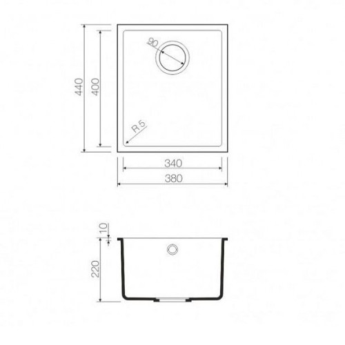 Кухонная мойка OMOIKIRI Bosen 38-U-EV (4993231)