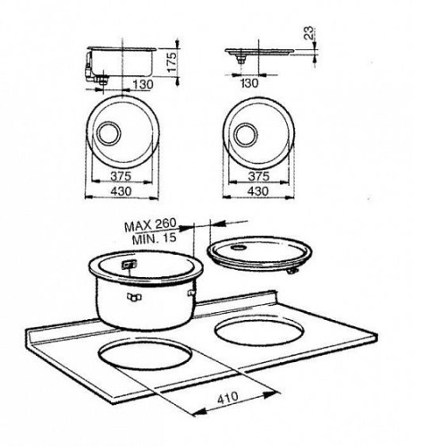 Кухонная мойка SMEG 10i3pn