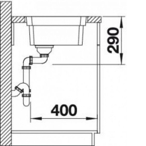 Кухонная мойка BLANCO ETAGON 500 - IF 521840 нерж.сталь