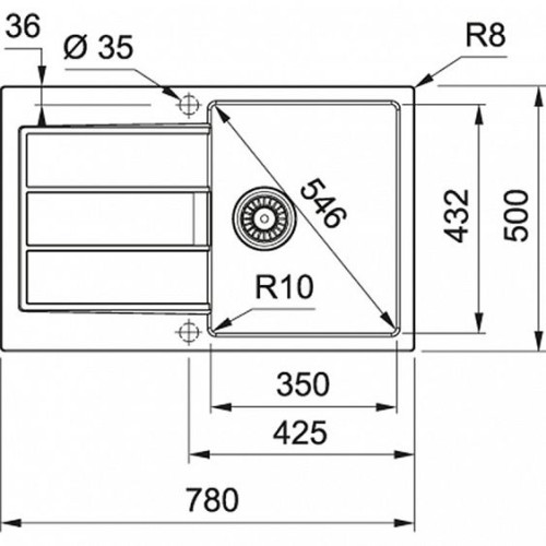 Кухонная мойка FRANKE S2D 611-78 цвет серый