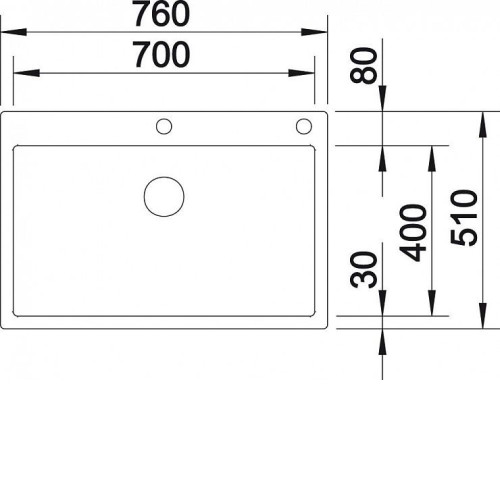 Кухонная мойка Blanco CLARON 700-IF/A Durinox® отводная арматура InFino®нержавеющая сталь Durinox 523394