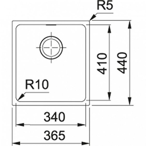 Кухонная мойка FRANKE SID 110-34 серый