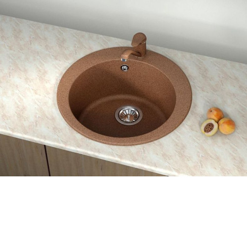 Кухонная мойка DR.GANS Гала (510х510х217) Терракота (25.010.B0510.406)