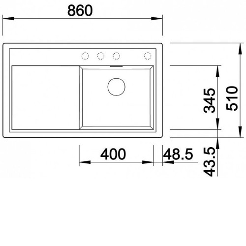 Кухонная мойка BLANCO ZENAR 45S 523713 белый