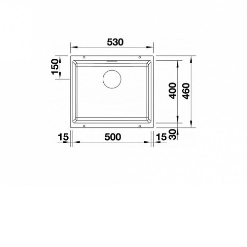 Кухонная мойка BLANCO 514506 subline 500-u керамика белоснежный