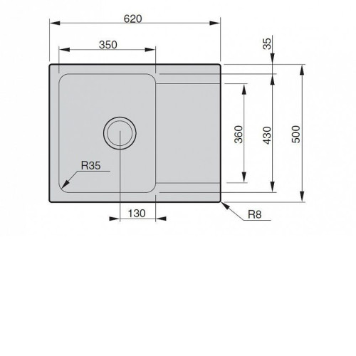 Кухонная мойка FRANKE OID 611-62 оникс (114.0443.356)