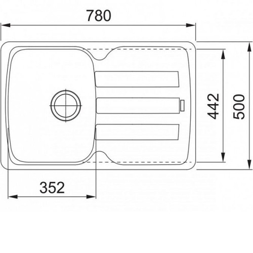 Кухонная мойка FRANKE AZG 611-78 серый (114.0563.335)