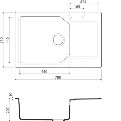 Мойка OMOIKIRI Yonaka 78-LB-BE Artgranit/ваниль 4993335