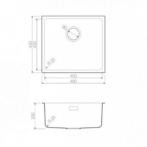 Кухонная мойка OMOIKIRI Tadzava 49-GM (4993076)