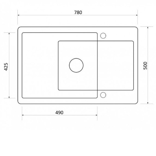 Кухонная мойка Zigmund & Shtain Rechteck 780.490 швейцарский шоколад