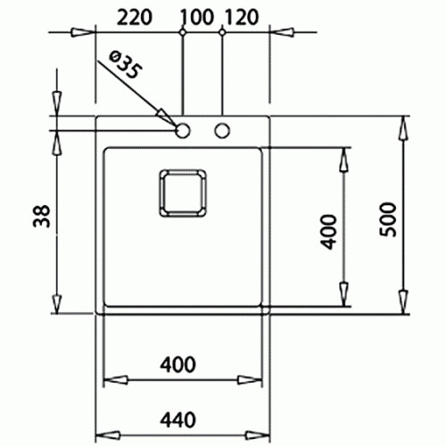 Мойка кухонная Teka FORLINEA RS15 40.40 (art 115000019)