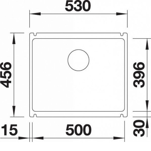 Кухонная мойка BLANCO SUBLINE 500-U 523740 черный