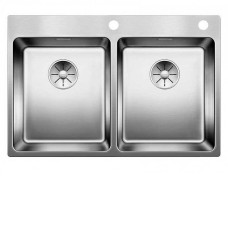 Кухонная мойка Blanco Andano 340/340-IF-A нерж. сталь зерк.полир. с кл.-авт. InFino (арт.522997)