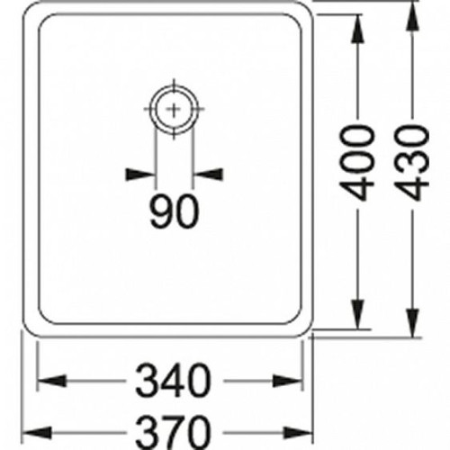 Мойка Franke KBX110-343.5 ,подст.,вент. (122.0036.607)